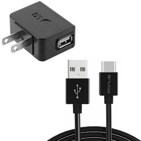 6ft Long USB-C Cable Home Wall Charger for Cricket Debut S3 Icon 6 - Power Adapter Wire Charging Cord AC Plug for Cricket Debut S3 Icon 6