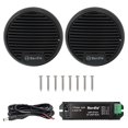 thumbnail image 1 of Altavoces Bluetooth marinos Herdio de 3 pulgadas y 140 W para barco, color negro, 1 of 7