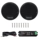 thumbnail image 1 of Altavoces Bluetooth marinos Herdio de 3 pulgadas y 140 W para barco, color negro, 1 of 7