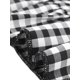 thumbnail image 5 of INSPIRE CHIC Vestido Mini de Cuadros Gingham con Cuello Peter Pan Rizado de los Años 60 L Negro Blanco, 5 of 6