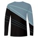 thumbnail image 4 of Blusas y camisas de manga larga y cuello redondo para hombre, estilo casual, estampado, cuello redondo, manga corta, poliéster, 4 of 4