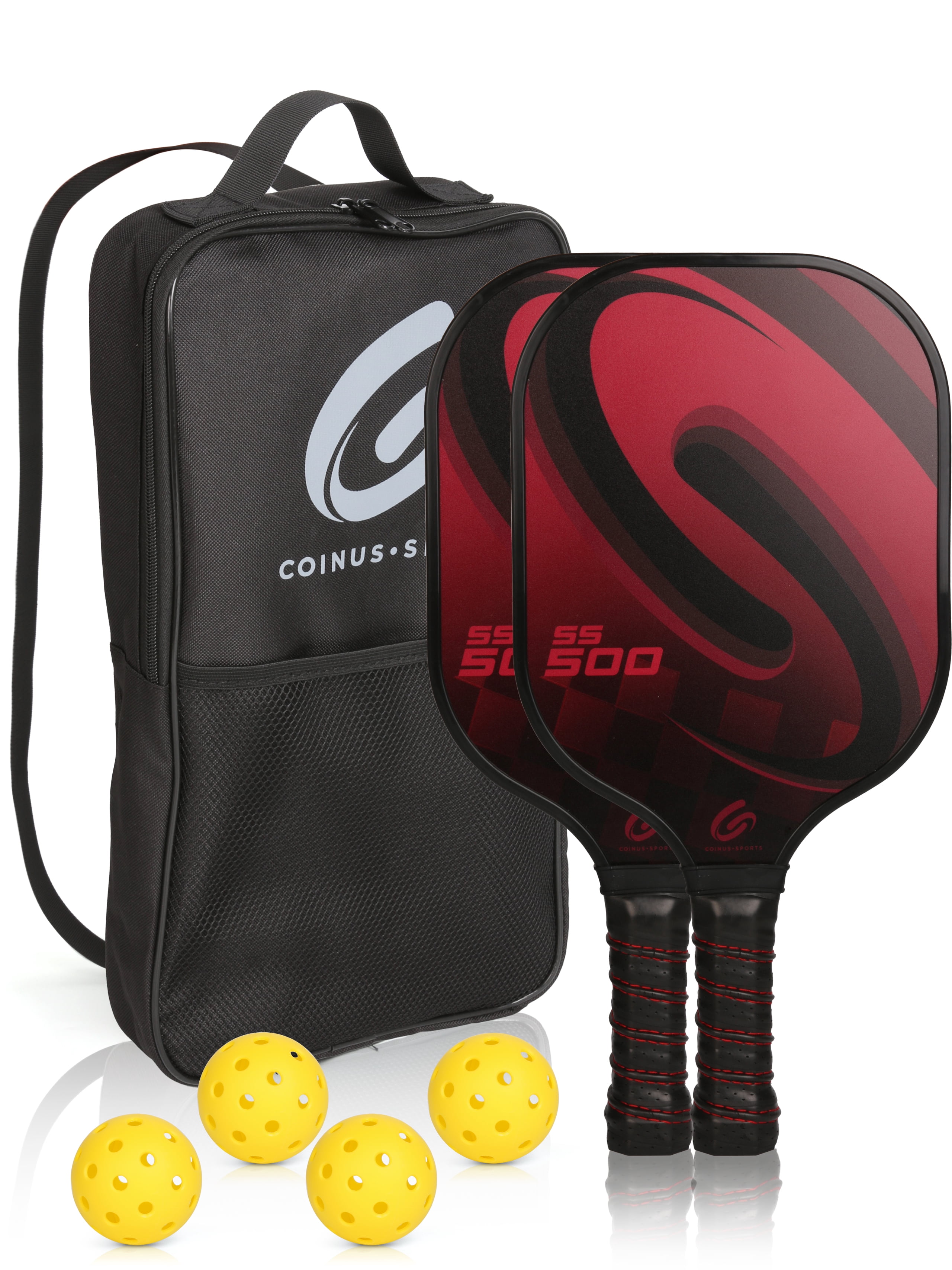 BODIOO Pickleball Paddles Set Of 2 With Balls & Bag - Fiberglass Surface, Lightweight For All Skill Levels - View #8