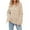 Khaki, variant on UJNDER Women Casual Large Size Pullover Sweater Tassel Long Sleeve Loose Round Neck Sweater Top Cozy Sweaters for Women Hot Pink L