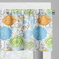 thumbnail image 5 of Ambesonne Floral Valance & Curtain, Doodle Leaves and Hearts, 55"x24", Lime Green Sky Blue, 5 of 6