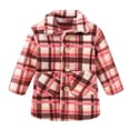 thumbnail image 3 of Zecgelong Girls Winter Plaid Coat Jacket Wear Fleece Kids Thicken Windproof Warm Outwear, 3 of 6