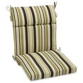 thumbnail image 5 of Blazing Needles Spun Polyester Outdoor Squared Seat/Back Chair Cushion-Color:Kingsley Stripe Ruby, 5 of 5