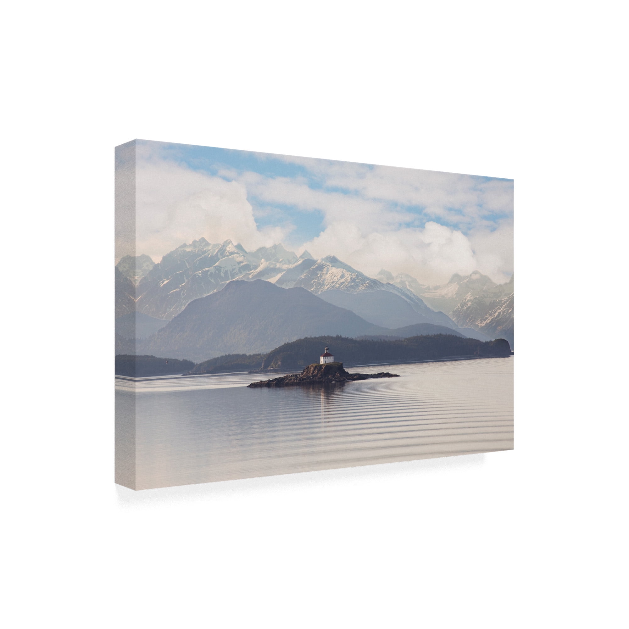 Trademark Fine Art 'Eldred Rock Lighthouse Alaska' Canvas Art by Monte Nagler