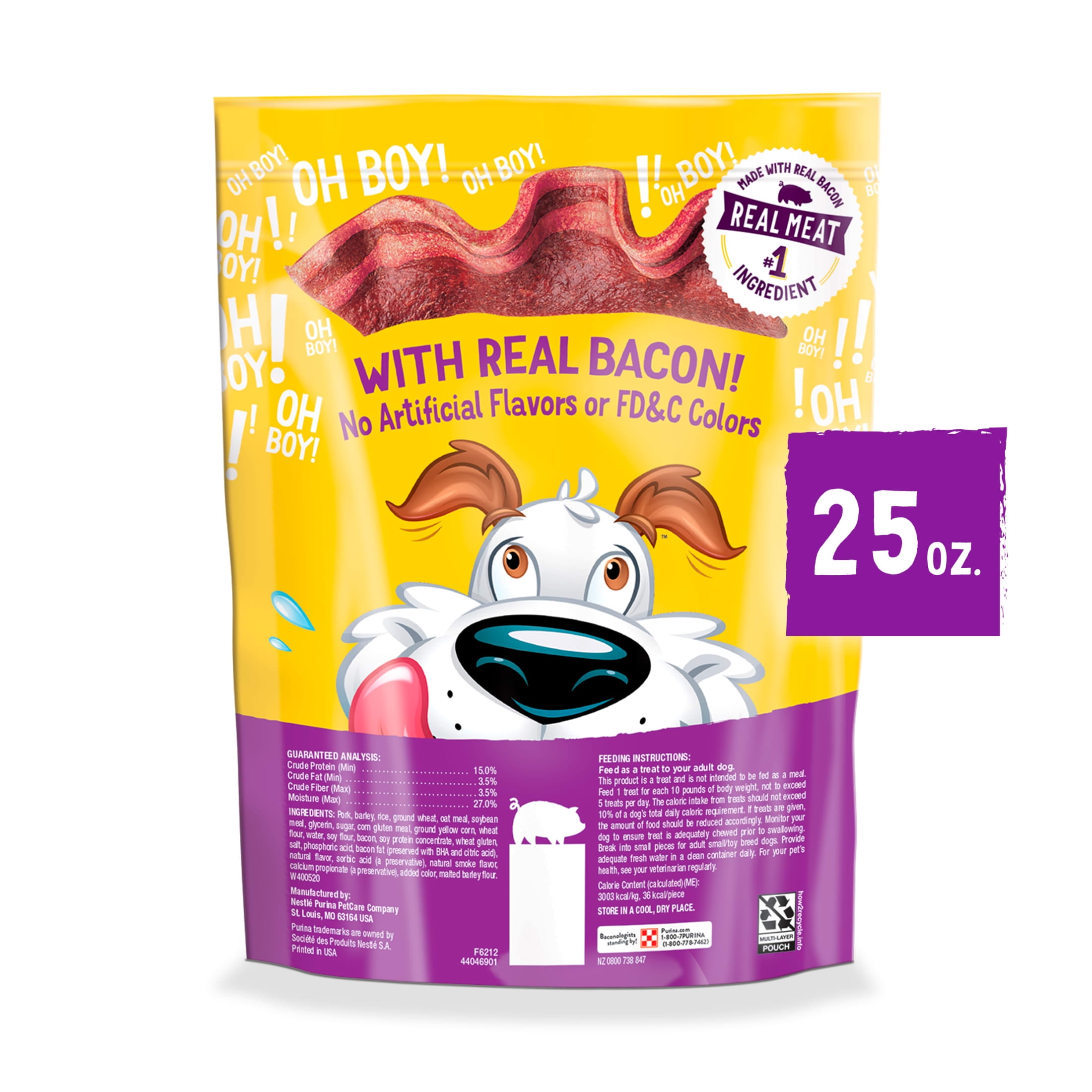 Purina Beggin' Strips Dog Treats, Original With Bacon Flavor, 25 oz.