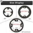 thumbnail image 4 of BUCKLOS 64/104 BCD Bike Chainring Set, Steel CNC Alloy Double/Triple MTB Chainring 22T 24T 26T 32T 38T 42T 44T 4 Bolts Mountain Bicycle Chainrings fit 8 9 10 Speed Compatible, 4 of 5