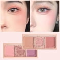 thumbnail image 3 of 3-Color Powder Blush Palette with Brush, Natural Matte & Satin Finish, Buildable Pigment, Long Lasting Cheek Color, Multi-Use for Cheeks & Eyes, 3 of 5
