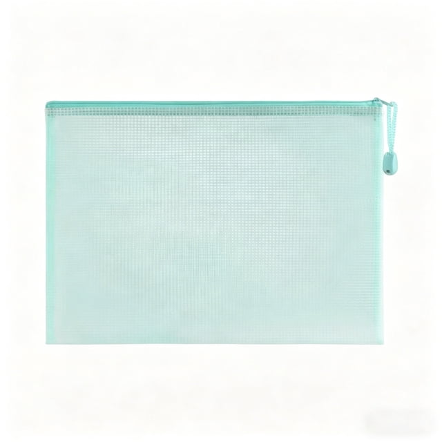 Mesh Zipper Pouch File Organizer A4 Waterproof Document Bag for Stationery Office Home and Travel Storage