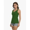 thumbnail image 2 of Tank Tops for Women Summer Sleeveless Shirts V Neck Ribbed Slim Fitted Tops, 2 of 7
