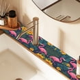 thumbnail image 2 of Yayeee Faucet Mat for Kitchen Sink 14.7" Diatomite Long Splash Guard Pad, Yellow Floral Flamingo, 2 of 7