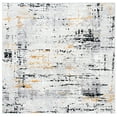 thumbnail image 2 of SAFAVIEH Amelia Lalit Abstract Area Rug, Gray/Gold, 5' x 5' Square, 2 of 10