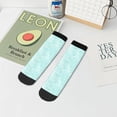 thumbnail image 7 of Pofeuu Blue Bright Print 30cm Socks, Adult Running Hiking Socks for Youth and Adult, 7 of 7