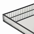 thumbnail image 5 of Veldra Black Square Fluted Glass Tray, 5 of 7