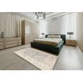 thumbnail image 5 of Ahgly Company Machine Washable Indoor Round Abstract Tan Brown Area Rugs, 4' Round, 5 of 7