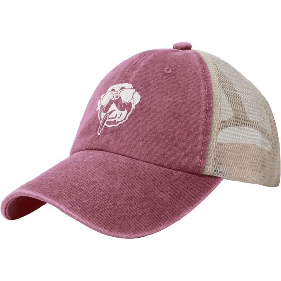 Rottweiler Dog Mesh Hat for Men Women Washed Cotton Soft Mesh Dad Hats Black Trendy Baseball Cap