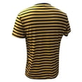 thumbnail image 5 of Men's T Shirts Plus Size Striped Print Short Sleeved Loose Casual Comfortable Outdoor Activities Fashion Mens T-Shirts Yellow M, 5 of 6