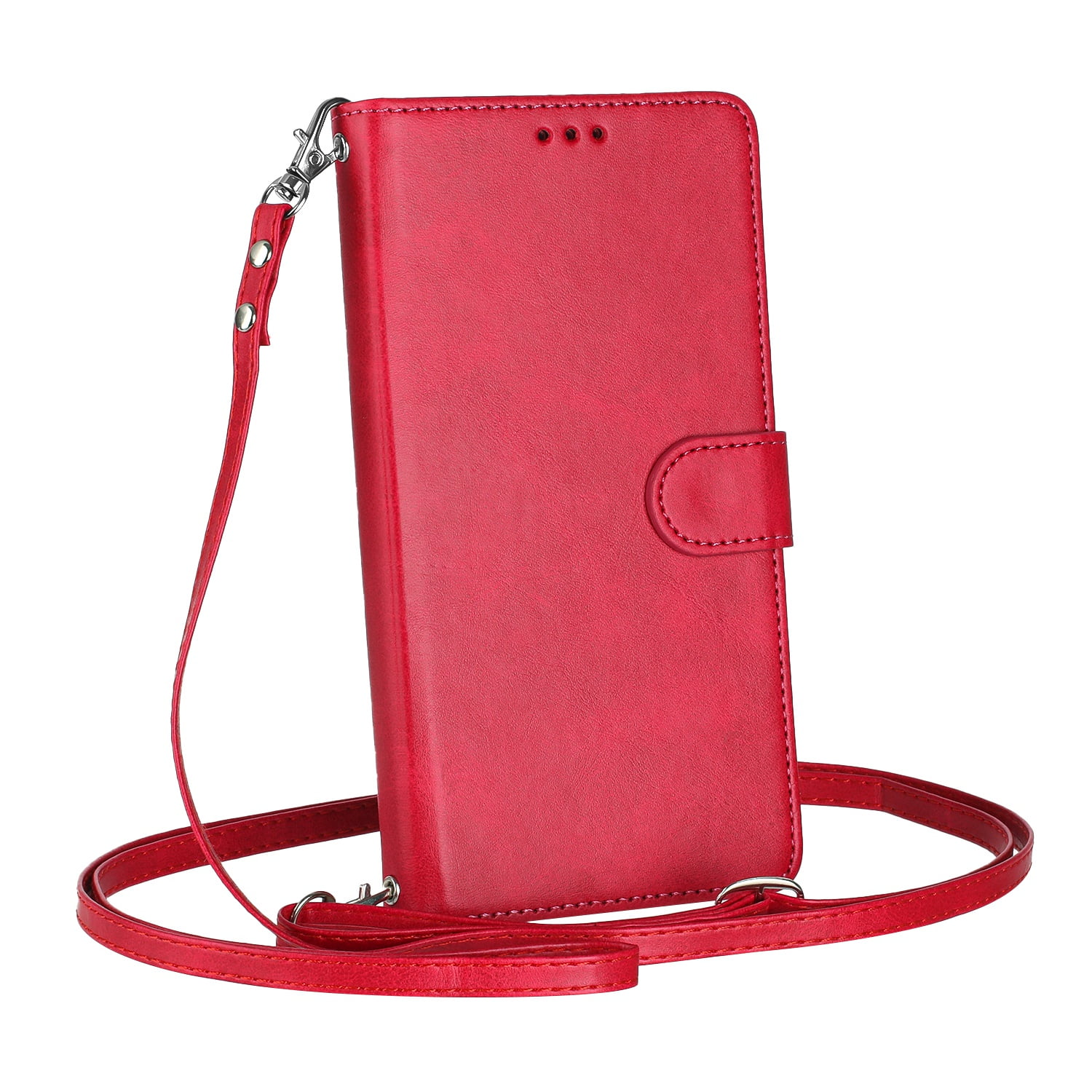 iPhone 14 PRO MAX Case ,RFID Blocking Cover Crossbody Lanyard Flip Leather Wallet Case for iPhone 14 PRO MAX