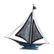thumbnail image 3 of Decoración de velero de metal, decoración de velero, artesanía de buena suerte, creativa, retro 39x7x37cm, 3 of 9