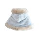 thumbnail image 1 of Gibobby Grandes NiñosChaqueta para niñas pequeñas, moda de otoño e invierno, para niños pequeños, con cuello de lana, chaquetas sólidas, capa cálida de l(Azul, 5-6 Años), 1 of 5