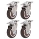 thumbnail image 2 of Ruedas industriales NikouMX 4 piezas Ruedas de placa de servicio pesado 5 cm 2 pulgadas, 2 of 8
