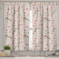 thumbnail image 2 of Ambesonne East Valance & Curtain, Flowering Cherry Blooms, 55"x24", Beige Rose, 2 of 6