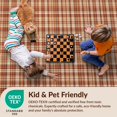 thumbnail image 4 of Design&I 5'x7' Ultra Soft Area Rug, Checkered Dot Grid Neutral Geometric Decorative Plaid Beige Terracotta None Fluffy Washable Non Shedding for Bedroom Living Room Home Office, 4 of 7