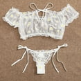 thumbnail image 4 of Bigersell Woman Underwear Clearance Womens Underwear Cheeky Briefs Panty Style P-804 Polyester Bikini Panties Thong Underwear Briefs High Waist Women's Panties White XXL, 4 of 7