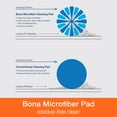 thumbnail image 3 of Bona 1017667 5.12 x 18.31 in. Cleaning Microfiber Mop Pad Blue - Pack of 3, 3 of 6