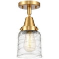 thumbnail image 5 of Innovations Lighting  Caden Bell - 1 Light 5" Flush Mount Deco Swirl/Brushed Brass, 5 of 5