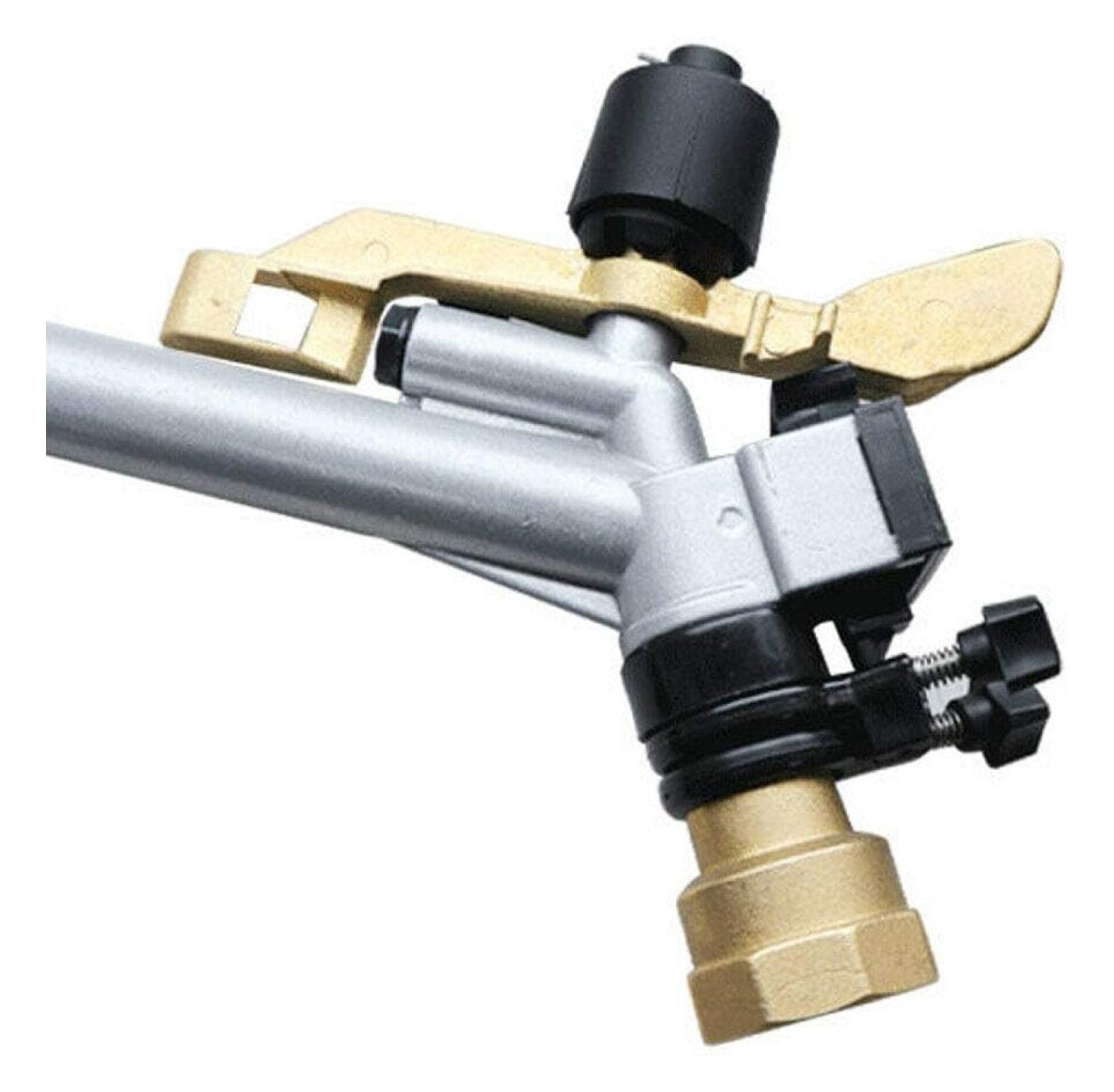 1.5" Impact Sprinkler Water Irrigation Tool, 360° Adjustable Rain Spray Gun for Agriculture Lawn