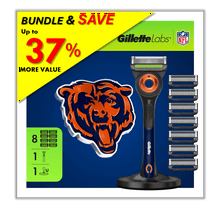 Exclusive Gillette Labs Official Bears Gameday Razor Bundle