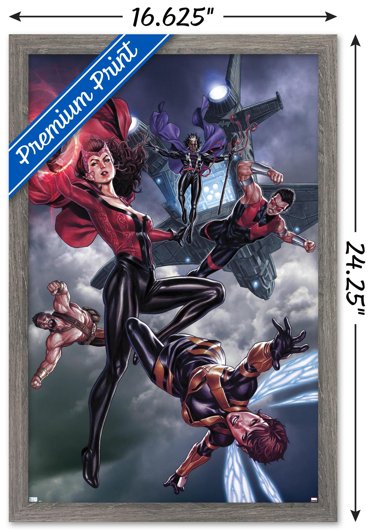 Marvel Comics - Scarlet Witch - Avengers #680 Wall Poster, 14.725" x 22.375", Framed