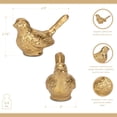 thumbnail image 3 of Verdor Golden Swallow Bird Cast Iron Decor, 3 of 10