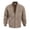 Dark Brown, variant on Men's Suede-Like Zip Up Jacket, Stand Collar Casual Lightweight Coat with Pockets, Elastic Cuffs for Spring Fall,XXXL,Royal Blue