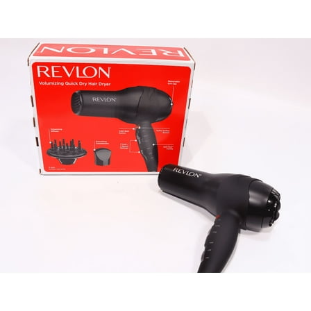 Revlon Turbo Hair Dryer , 1875 Watts of Maximum Shine, Fast Dry (Black)