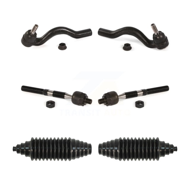 Transit Auto Front Steering Tie Rod End & Boot Kit for Car 2011-2015 Jeep Grand Cherokee Dodge Durango - Left Right Side (Driver Passenger) KTB-100856