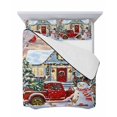 thumbnail image 7 of Christmas Queen Size Down Alternative Comforter, Lightweight Comforter Quilt Bedding Set with Pillow Shams Farmhouse Xmas Snowman Truck Tree All Seasons Bed Comforter Duvet Insert 90"x96", 7 of 7