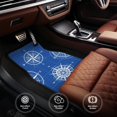 thumbnail image 6 of Pofeuu Compass Print Car Foot Mat Set of 4 Pieces - All-Weather Full Set Floor Mats for Cars Trucks SUVs, 6 of 7