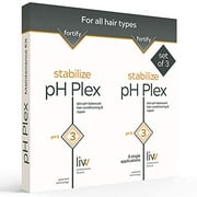 pH Plex 3 Stabilize - Maintenance Kit, Fortifies the Effects of pH Plex 1 & 2 In-Between Color or Bleach Treatments, 3 Double Sachets of Step 3