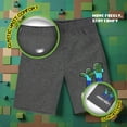 thumbnail image 7 of Minecraft Boys 3-Piece Hostile Behavior Set - Short Sleeve Graphic T-Shirt, Shorts, and Baseball Cap Outfit for Kids (Sizes 4-16), 7 of 7