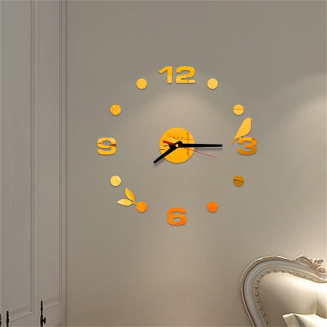 3D DIY Roman Numbers Acrylic Wall Sticker Clock Home Mural Decals Temperature Probe for Cooking Speed Stack Timer Kids Timer Stopwatch New Year Countdown Retro Clock Timer Kid Timer Visual Countdown