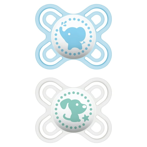 MAM Perfect Start Pacifier, 0-2 Months, Boy, 2 Pack