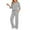 Gray, variant on Simua Womens 2 Piece Lounge Sets Pajamas Matching Outfits 2025 3/4 Sleeve Fall Clothes Vacation Comfy Casual Sweatsuits