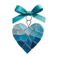 thumbnail image 2 of Colgante de Alambre Trenzado de Metal con Lazo Azul y Cristal Marino, 2 of 6