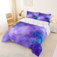 thumbnail image 3 of Homewish Blue Galaxy Queen Comforter Set, Constellations Horoscopes Comforter Sets Queen, Colorful Stars Reversible, 3 Pieces 1 Comforter and 2 Pillowcases, 3 of 6