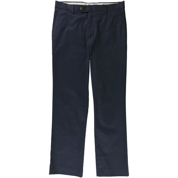 Tasso Elba Mens Stretch Casual Chino Pants, Blue, 32W x 30L