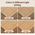 thumbnail image 7 of Design&I 3'x5' Ultra Soft Throw Mat, Warm Cream Boho Floral Medallion Terracotta Rust Tile with Diamond Accents Fluffy Washable Easy Care Indoor rug for Bedside Hallway, 7 of 7